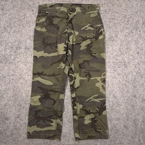 Craftsman Mens Jeans  38 X 30 Camo Green Denim Straight Work Carpenter Pant